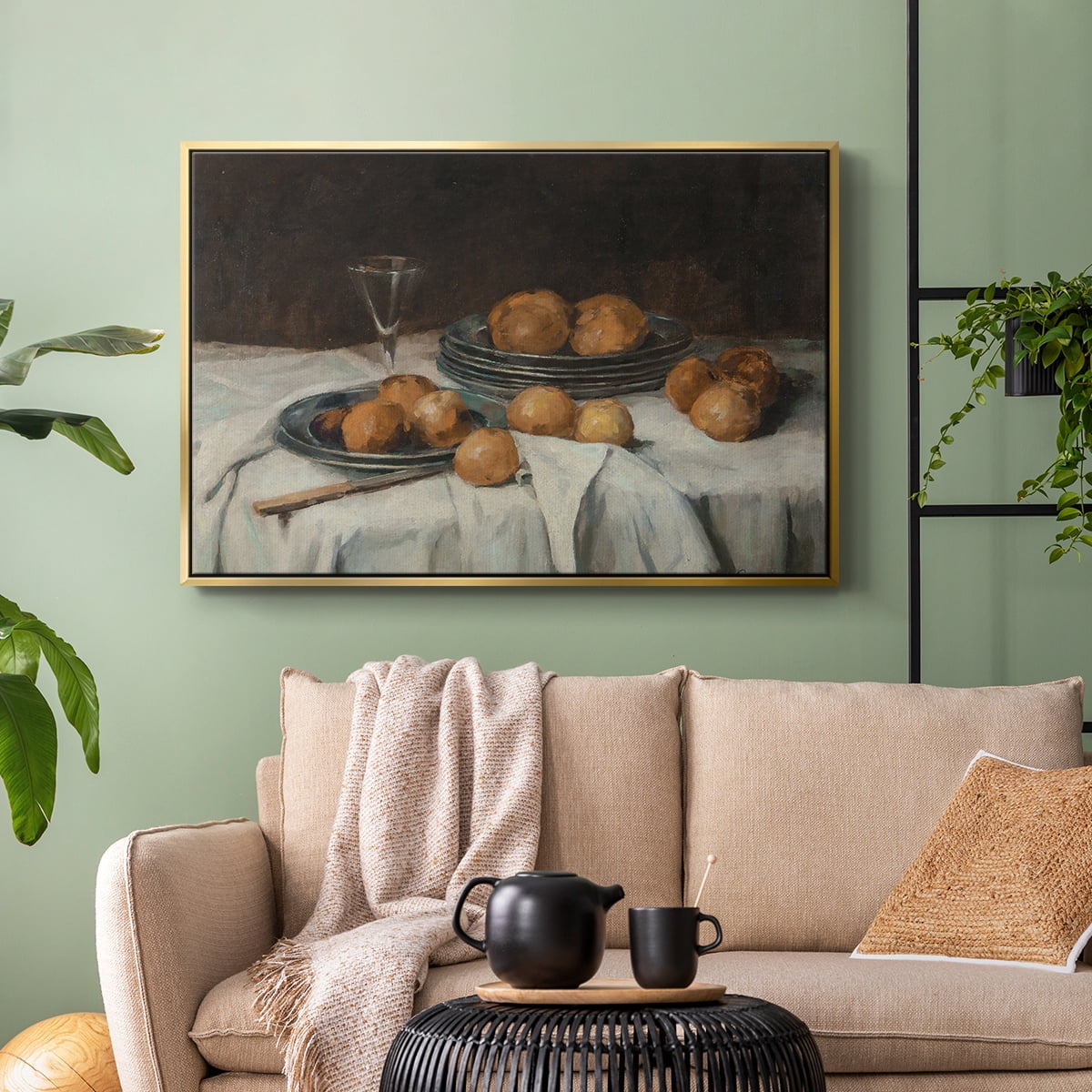 Vintage Botanical Print-LXXIV By Wexford Home Framed in Gold Wood Gallery Wrapped Canvas 17 in. x 25 in.