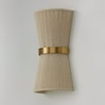 thumbnail image 4 of Capital Lighting 641221 Cecilia 2 Light Sconce - Bleached Natural Rope / Patinaed Brass, 4 of 7