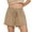 Khaki, variant on TrendOFT Womens Casual Summer Shorts Solid Color Fashion Lace Up Loose Lounge Shorts Women Athletic Shorts Green S