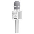 thumbnail image 1 of Micrófono para karaoke BONAOK Q37 inalámbrico Bluetooth plateado, 1 of 7