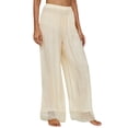 thumbnail image 2 of Biekopu Women's Mesh Beach Pants, Summer Sunscreen Transparent Lace Wide Leg Pants, Casual Daily Wear, S/M/L, 2 of 7