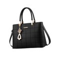 thumbnail image 2 of Bolso de hombro para mujer, bolso informal tipo cartera, ideal para mamá, regalo de Valentín, trabajo y viajes. Negro, 2 of 10