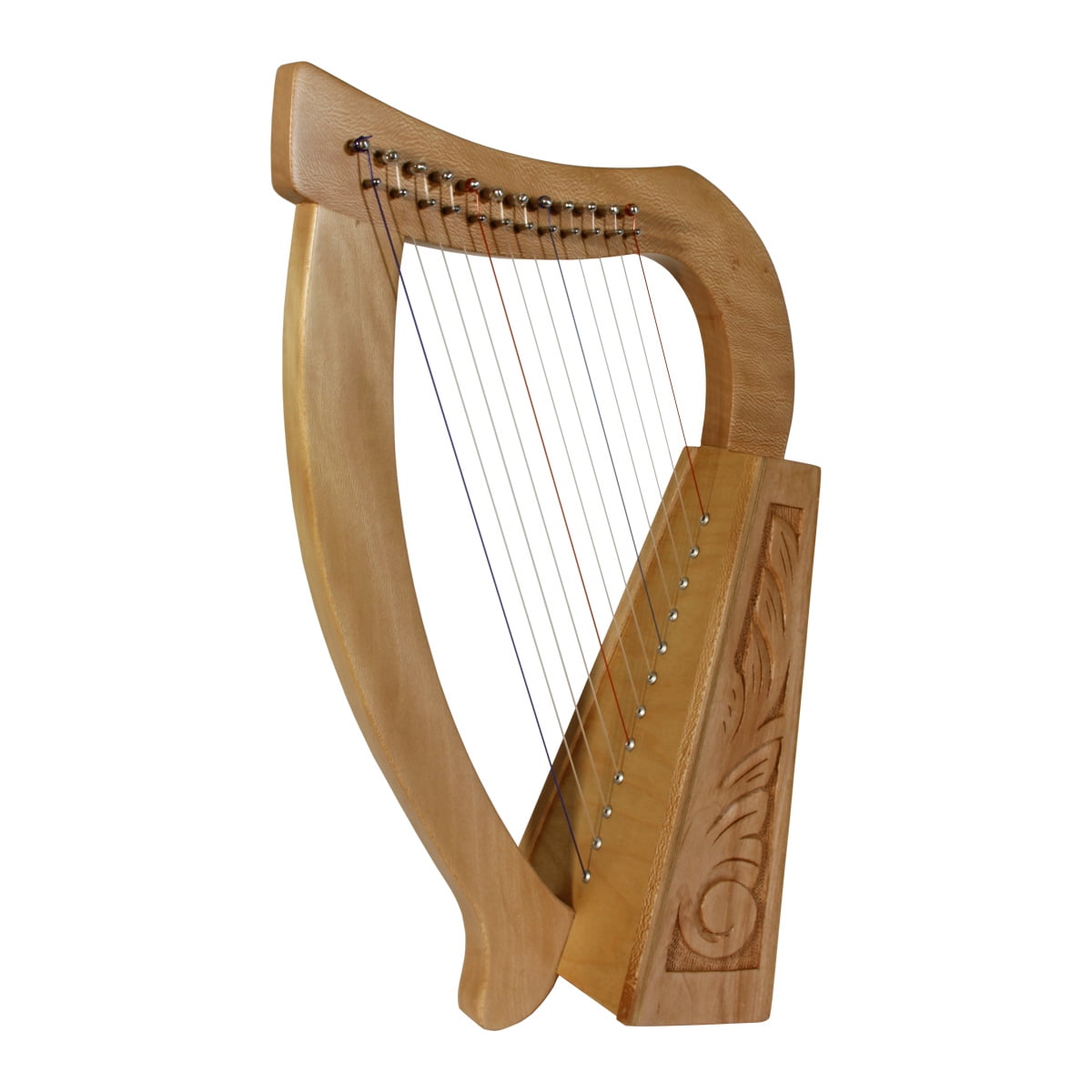 Roosebeck Baby Harp 12-String, Lacewood - Walmart.com