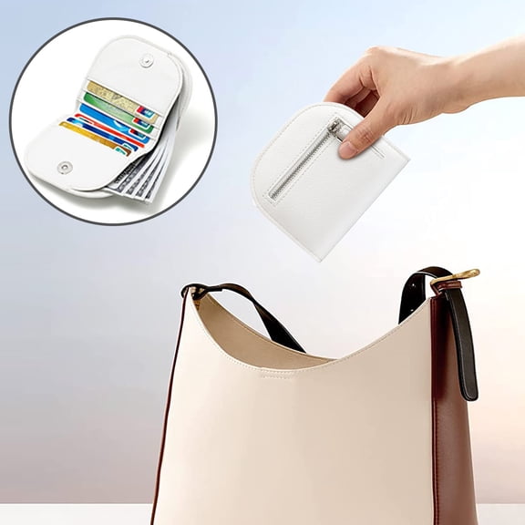 Semicircle Mini Women’s Coin Purse, Solid Color Card Holder Wallet with Multi Slots, Lightweight Portable Purse for Daily Use Travel and Secure Money Storage