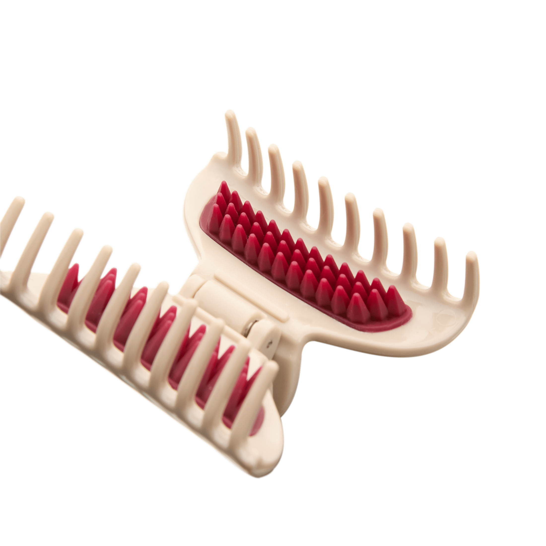 Scunci Luxe by Conair No-Slip Grip Mini Claw Clips, Tiger Tortoiseshell & Neutral Sand, 2 Count