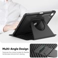 thumbnail image 5 of FJLBDE Case for iPad Air 13 Inch M3 2025 / M2 2024 12.9 inch (3rd/4th Gen), 360 Rotating Stand iPad Protective Case Cover with Auto Wake/Sleep, Black, 5 of 7