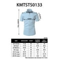 thumbnail image 6 of H2H Mens Basic Fashion Dressy Short Sleeves Shirt MINT US M/Asia L (KMTSTS0133), 6 of 6