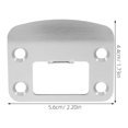thumbnail image 2 of KALLORY 1Jgo Protector Metálico Para Cerraduras De Puertas Con Y Resistencia A Golpes, 2 of 7