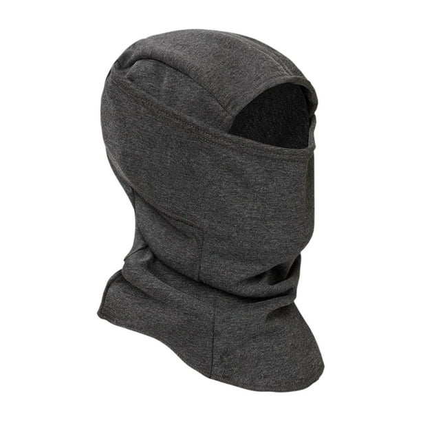 Pasamontañas, mascarilla facial, pasamontañas, pasamontañas, pasamontañas, calentador de cuello, gorro suave de moda para invierno Gris oscuro