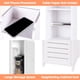thumbnail image 4 of Armario de almacenamiento para baño ShellKingdom Slim blanco 75 cm, 4 of 7