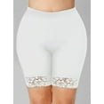 thumbnail image 5 of Fashion Women Plus Size Mid-Rise Lace Shorts Elastic Casual Sports Pants Trousers Trunks, 5 of 5