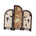 thumbnail image 3 of Biombo decorativo de mesa con adorno Feng Shui, estético y elegante divisor de 3 paneles Estilo B, 3 of 9