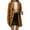 Brown, variant on Long Double Trench Coat for Women Warm Elegant Blend Outerwear Autumn Winter Season