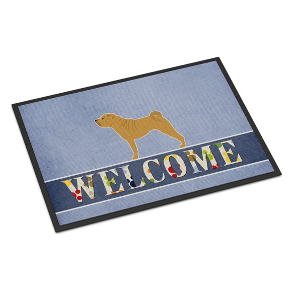 Shar Pei Merry Welcome Door Mat