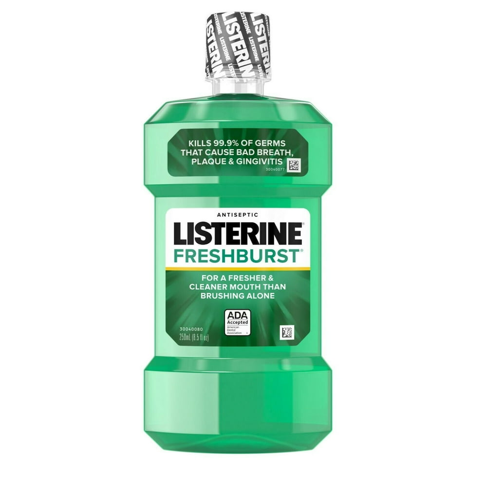 Listerine Antiseptic Mouthwash, Fresh Burst 250 mL (Pack of 6