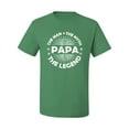 thumbnail image 2 of Wild Bobby, Papa Man Myth Legend Funny Dad Uncle Papa Granpa Dad Gift, Father's Day, Men Graphic Tee, Kelly, XX-Large, 2 of 4