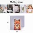 thumbnail image 5 of Purple Fox Cloth Napkins, Funny Animals Modern Art Washable and Reusable Dinner Napkins Set of 6, Table Napkin for Kitchen Party Birthday Wedding Hotel Housewarming 20"x20", 5 of 9