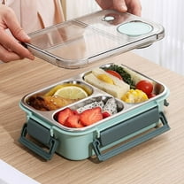 Stainless Steel Lunch Box, Sealed & Leak-proof Food Container with Phone Stand, & Wave Safe for Easy Heating, Perfect for Office Workers, Learner, and On-the-go Meals,Vsgery