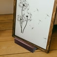 thumbnail image 4 of Shisuyan Full Length Mirror Stand 10 Inch Wooden Floor Mirror Holder Bracket Modern Artwork Rack Anti-slip Support For Dressing Mirror Picture Frames Display Mount Base Brown, 4 of 9