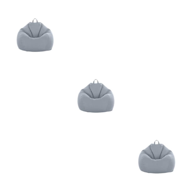 Matsuzay Sofás Puff Para Sala De Estar Cómoda Y Elegante Funda De Silla Elegante Sofá Perezoso Caballero Gris Type1 NO1