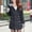 Black, variant on Women's Winter Coat Hooded Long Sleeve Jacket with Pockets Casual Outerwear