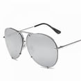 thumbnail image 1 of Polarized Aviator Sunglasses Classic Aviator Sunglasses Men Women Driving Sunglasses Polarized Lens UV Protection Sunglasses Genuine Glass Lens (Silve, 1 of 4