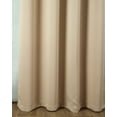 thumbnail image 2 of Twilight Solid Blackout 54 x 90 in. Rod Pocket Single Curtain Panel in Beige, 2 of 5