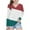 Pink, variant on T-Shirts for Kids V-Neck Long Sleeved Multi Color Block Thin Clothes Loose Sports Base Layer Tees Tops