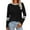 Black, variant on Casual Tops for Women Trendy Crew Neck Shirt Solid Color Long Sleeve Pullover Casual Fall Winter Clothes Brown M