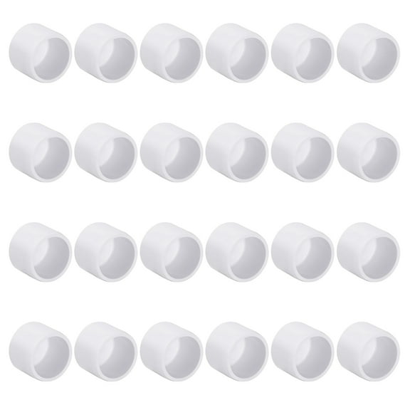 Pack of 24 PVC Pipe End Caps 3/4 Inch Furniture Grade Protectors SCH40