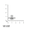 thumbnail image 5 of Auory 925 Sterling Yellow Gold Plated Solitaire Engagement Ring for Women, 5 of 11