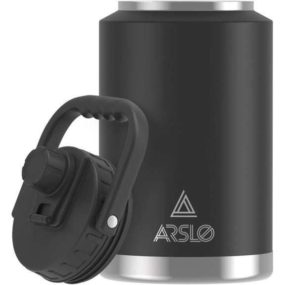 large Insulated Water Jug With Handle, One Gallon Insulated Water Bottle, 1 Gallon Stainless Steel Water Jug