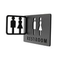 thumbnail image 3 of Restroom Sign Bathroom Door Signage Decor Placard 3D for Court Parking Mall, 3 of 8