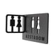 thumbnail image 3 of Letrero de baño, letrero de inodoro, letrero de puerta de baño para hombres y mujeres, decoración de placas de puerta, símbolo de inodoro 3D para bar,, 3 of 9