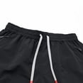 thumbnail image 6 of Besolor Running Shorts for Men Drawstring Elastic Waisted Lightweight Quick Dry Workout Athletic Beach Shorts with Multi Pockets(Large,Black), 6 of 7