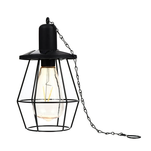 Solar Wrought Iron Lamp Vintage Decor Tungsten High Lights Retro Hanging LED Ceiling Antique Creative