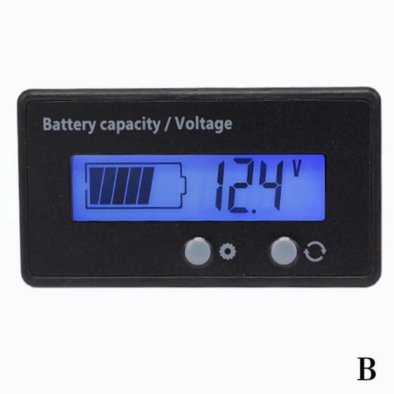 12V-48V LCD Battery Capacity Digital Voltmeter O7 Monitor Voltag PLM