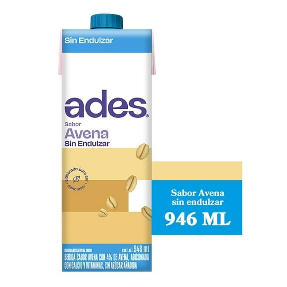 Alimento líquido Ades avena sin azúcar de 946 ml