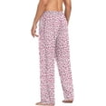 thumbnail image 6 of Top-kevin Rose Floral Leopard Spot Pajama Pants Men's Lounge Pants Straight-Fit Men Pajama Bottoms, 6 of 13