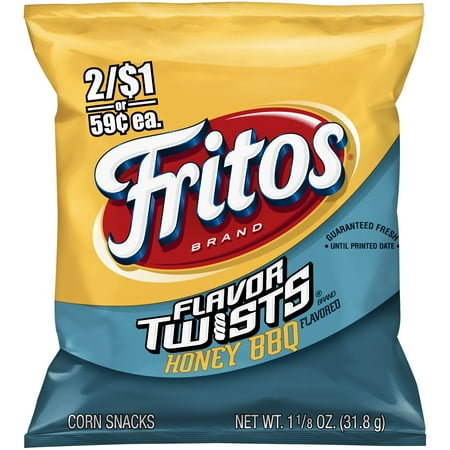 Fritos Flavor Twists Honey BBQ Flavored Corn Snacks