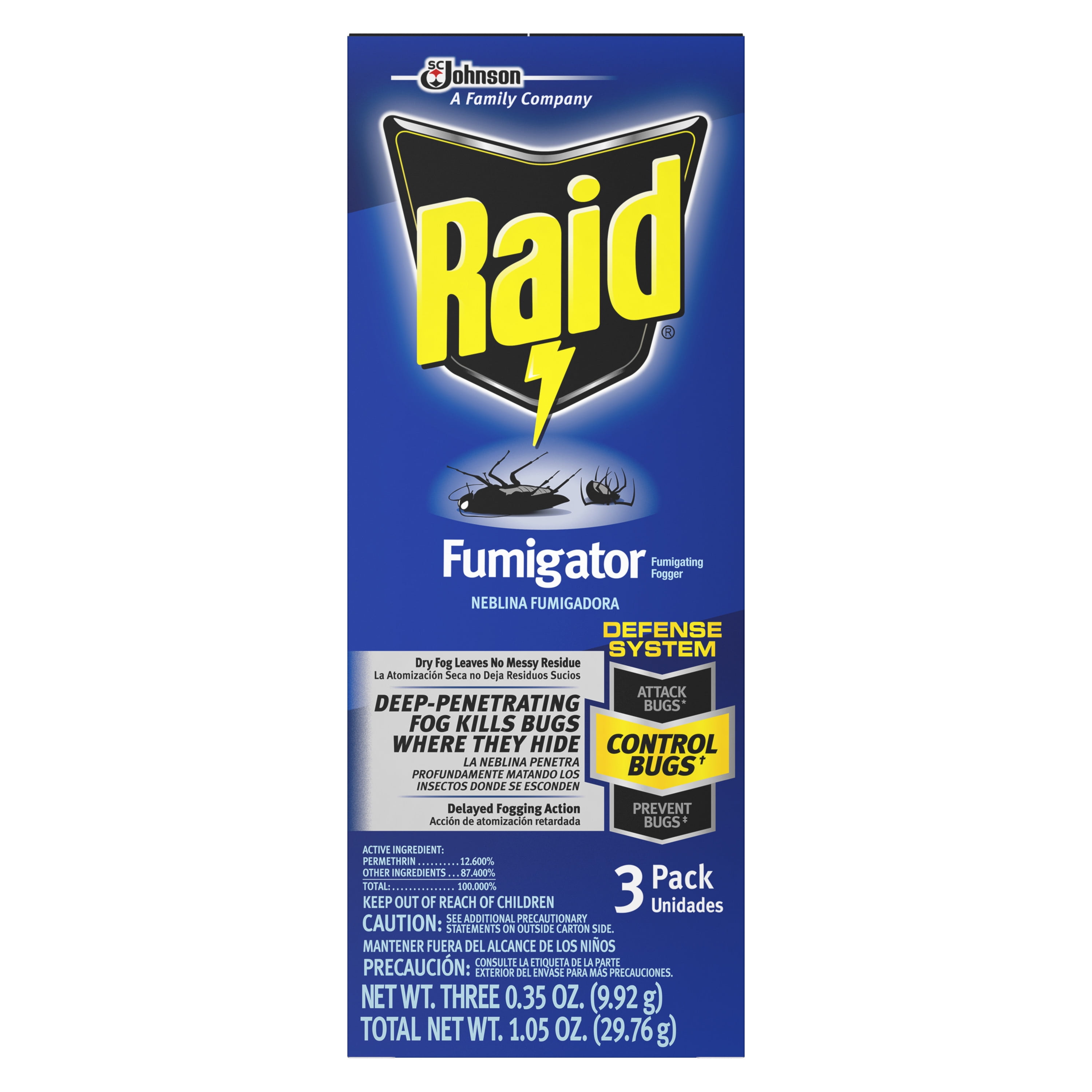 Raid Fumigator Fumigating Fogger, 3 Pack Walmart Inventory Checker