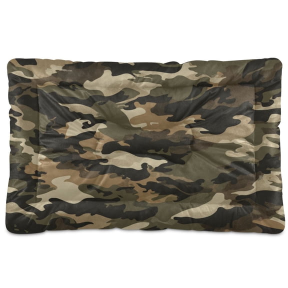 Qxltty Brown Camouflage Ped Pad Wear-resistant and Hard to Bite Through Sleeping Pad for Small Medium Large Dogs Winter Pet Bed 36×24in