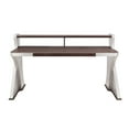 thumbnail image 2 of ACME Brancaster Executive Writing Desk, Retro Brown Top Grain Leather & Aluminum, 2 of 5