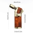 thumbnail image 5 of Torch Lighter Single Jet Flame Refillable Butane Windproof Lighter for Cigars & BBQ, Gift for Men (No Gas Included), 5 of 5