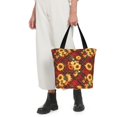 thumbnail image 5 of Honeii Red Plaid Sunflower Print Women Top Handle Satchel Handbags,Fashion Handbag,Messenger Tote Bag Purse for Women,Shoulder Bag Handbag for Travel, Work, 5 of 6