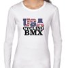 USA Cycling BMX - Olympic Games - Rio - Flag Womens Long Sleeve T-Shirt