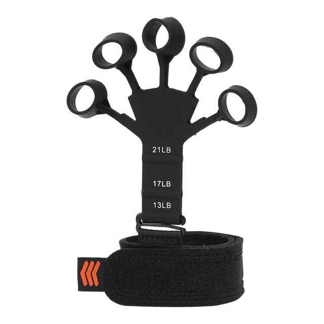 Entrenador de fuerza de agarre para ejercitador de dedos para entrenamiento de fuerza de pacientes (negro)