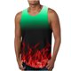 thumbnail image 1 of Hombres Casual Gradación Impresión Suéter Cuello Redondo Tanque Deportivo, 1 of 4