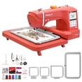 thumbnail image 1 of Poolin EOC07RE Embroidery Machine with Large 7.9 x 15 Inch Hoop, Computerized Embroidery Machine for Home & Small Business, 1 of 10