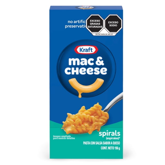Macarrones con queso en espiral Kraft 156g